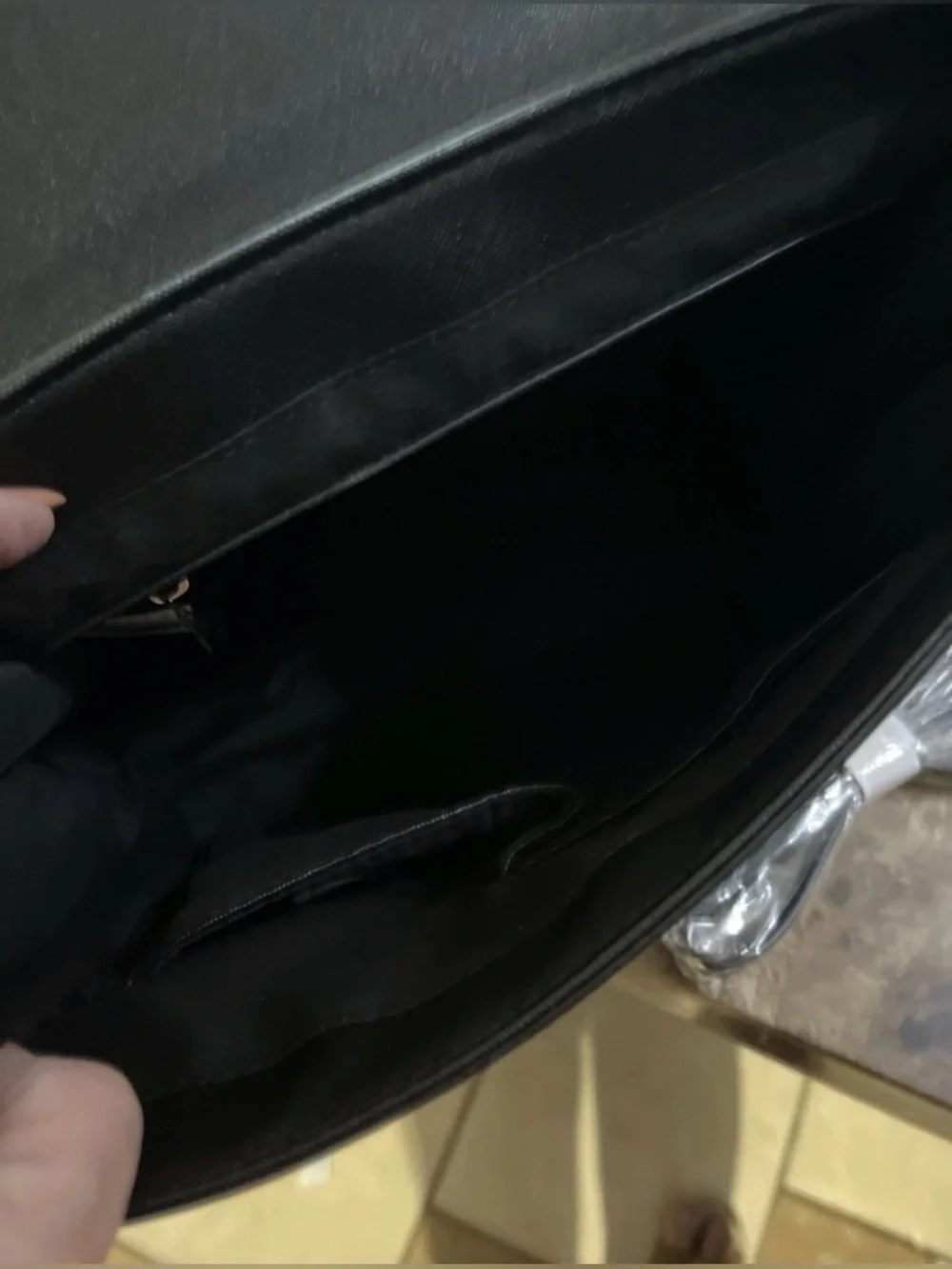 Trina Turk Black Professional Top-Handle Satchel/Crossbody with Gold Hardware - Picture 11 of 13